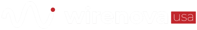 WireNova USA white logo