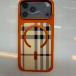 Textured MagSafe Case for iPhone 17 Pro Max – Orange