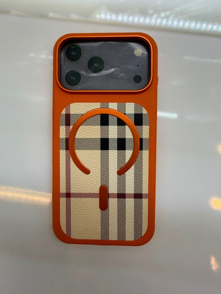 Textured MagSafe Case for iPhone 17 Pro Max – Orange Textured MagSafe Case for iPhone 17 Pro Max – Orange