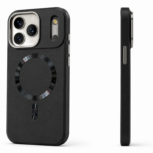MagSafe Leather Case for iPhone 17 Pro Max – Black – alternate view