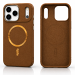 MagSafe Leather Case for iPhone 17 Pro Max – Gold – alternate view