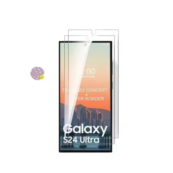 Samsung Galaxy S24 Clear Glass Screen Protector – alternate view