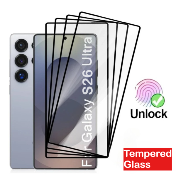 Samsung Galaxy S26 Clear Glass Screen Protector – alternate view