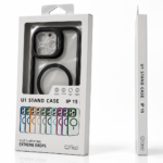 Magnetic Stand Case for iPhone 15 – Black – alternate view