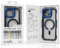 Magnetic Stand Case for iPhone 15 – Blue – alternate view