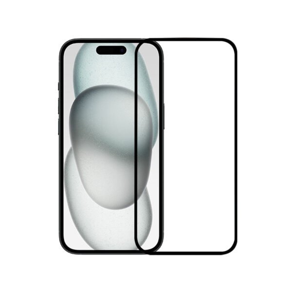 iPhone 15 Clear Tempered Glass Screen Protector – alternate view