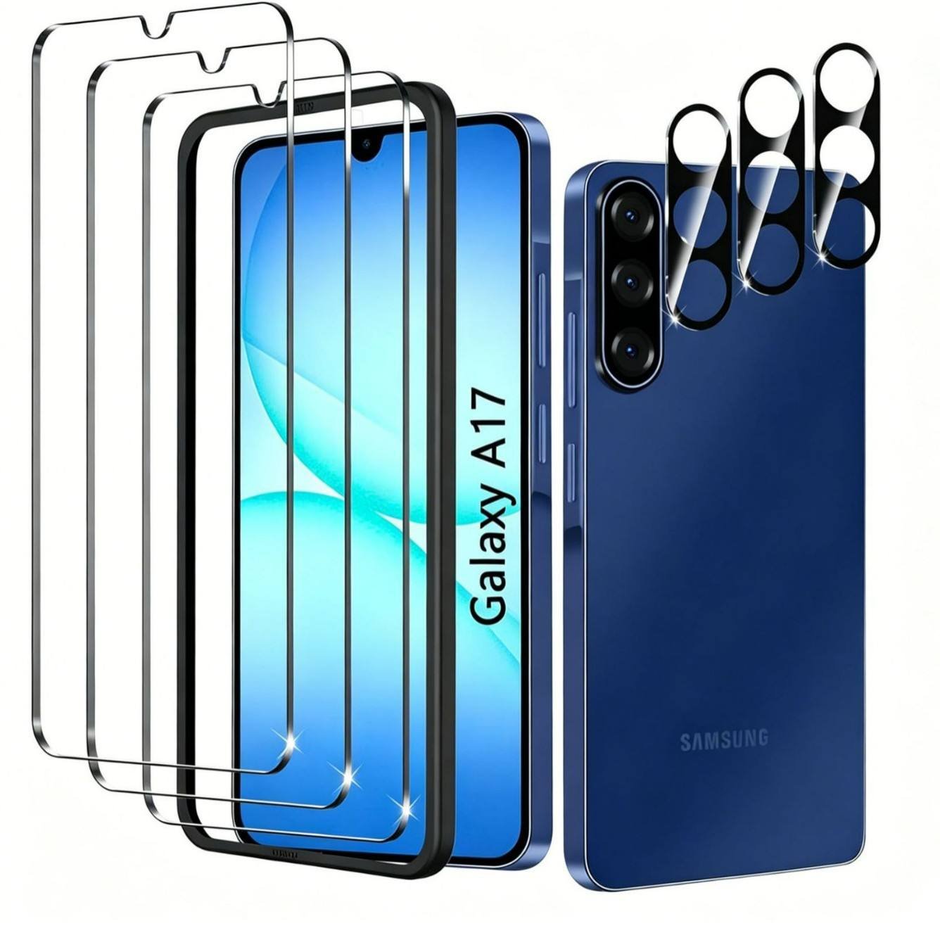 Ha9e189b5926545bba8d3a814a53bf16fI Samsung Galaxy A57 5G Clear Glass Screen Protector - Image 1