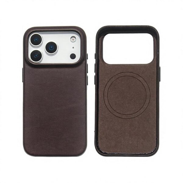 Leather-Look MagSafe Case – Brown (iPhone)