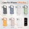 Slim MagSafe Case – White/Silver (iPhone)