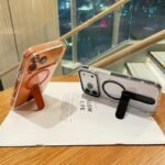 Translucent Ring Stand Case – Silver (iPhone)