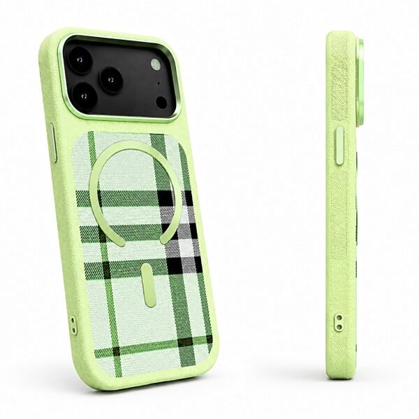 Plaid MagSafe Case – Tan (iPhone)